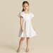 Designer Kidz Grace S/S Tie Back Dress - Ivory