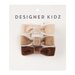 Designer Kidz Velvet Bow Hair Clip 3 Pack - Chocolate