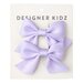 Designer Kidz Bow Hair Clip 2 Pack - Lavender