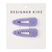 Designer Kidz Beaded Hair Clip 2 Pack - Lavender