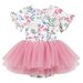 Designer Kidz Summer Meadow S/S Tutu Romper - Pink