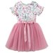 Designer Kidz Summer Meadow S/S Tutu Dress - Pink