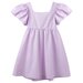 Designer Kidz Grace Tie Back S/S Dress - Lavender