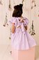 Designer Kidz Grace Tie Back S/S Dress - Lavender