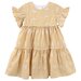 Designer Kidz Alice Gingham Tiered Dress - Yellow Broderie