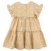 Designer Kidz Alice Gingham Tiered Dress - Yellow Broderie