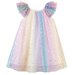 Designer Kidz Rainbow Sparkle Twirl Dress