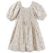 Designer Kidz Thea Floral Puff Sleeve Dress - Ecru