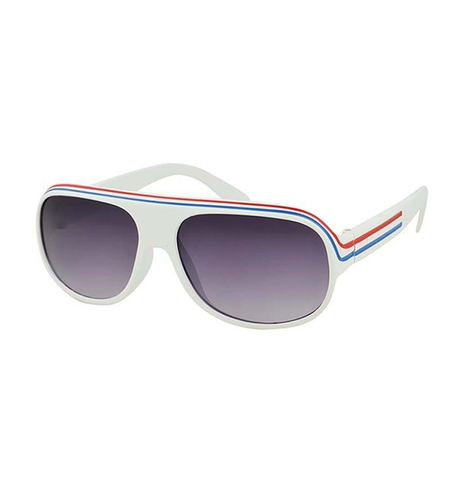 Unity Vintage White Stripe Kids Sunglasses
