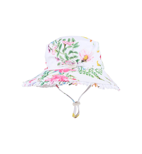 Minihaha Ivy Swim Hat w Quick Release Neck Tie