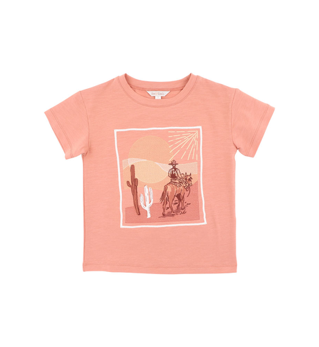 Fox & Finch Abstract Oasis Desert Horse Tee