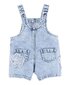 Fox & Finch Grow Wild Flower Applique Baby Denim Overall