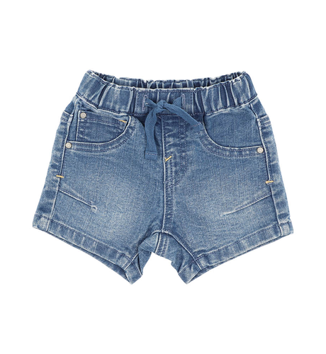 Bebe Boys Knit Denim Baby Shorts