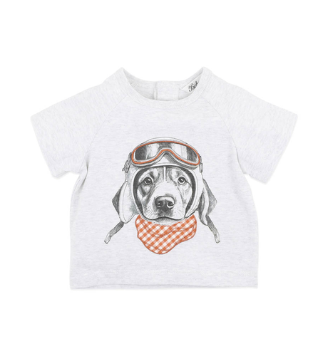 Bebe Harlan Aviation Dog Baby Tee