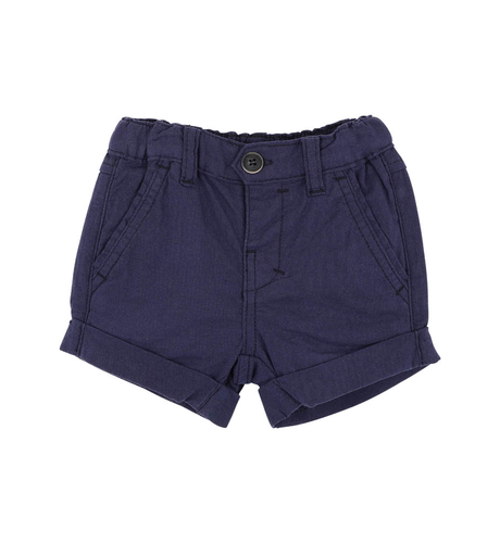 Bebe Navy Roman Pocket Baby Shorts