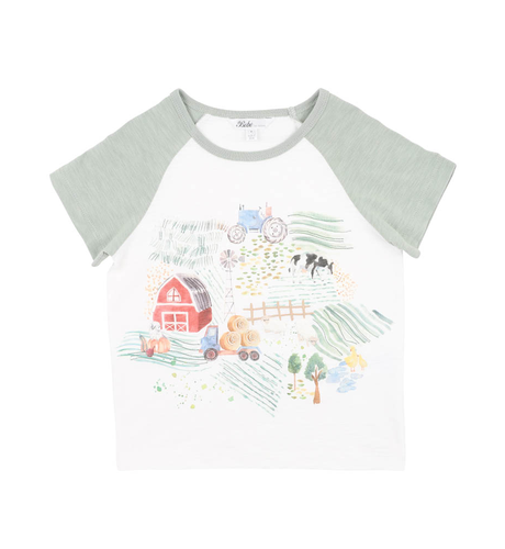 Bebe Clayton Farm Scene Tee