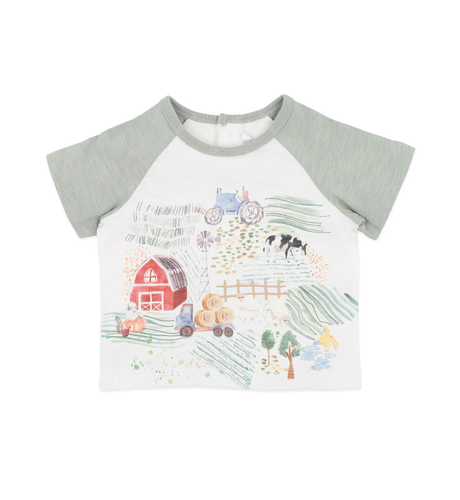 Bebe Clayton Farm Scene Baby Tee