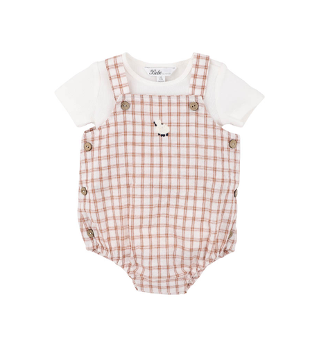 Bebe Clayton Check Bodysuit 2 Pc Set