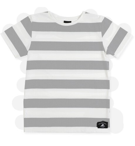 Hello Stranger Boys S/S Classics Tee - Grey Stripe