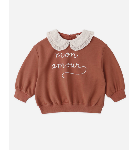 Quincy Mae Collared Sweatshirt - Mon Amour