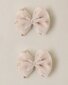 Noralee Flutter Tulle Clips - Rose Gold Hearts