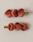 Noralee Velvet Heart Clips - Red
