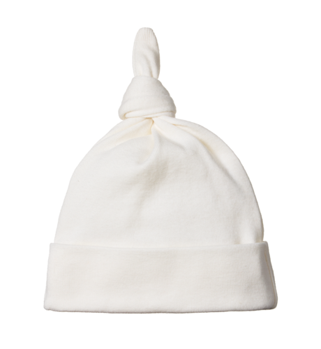 Nature Baby Cotton Knitted Beanie - Natural