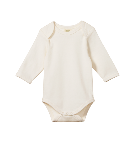 Nature Baby Long Sleeve Bodysuit - Natural