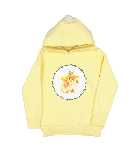 Kissed By Radicool Lemondrop Bunny Pom Pom Hood(Pre-order)