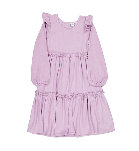 Kissed By Radicool Ruffle Dress - Mauve(Pre-order)