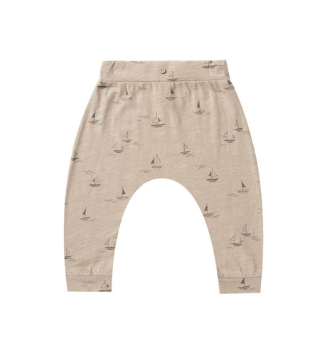 Rylee + Cru Slouch Pant - Sailboats