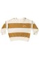 Rylee + Cru Terry Crewneck - Gold Stripe