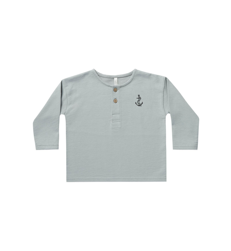 Rylee + Cru Henley Sweatshirt - Captain