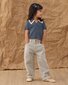 Rylee + Cru Barrel Pant - Railroad Stripe