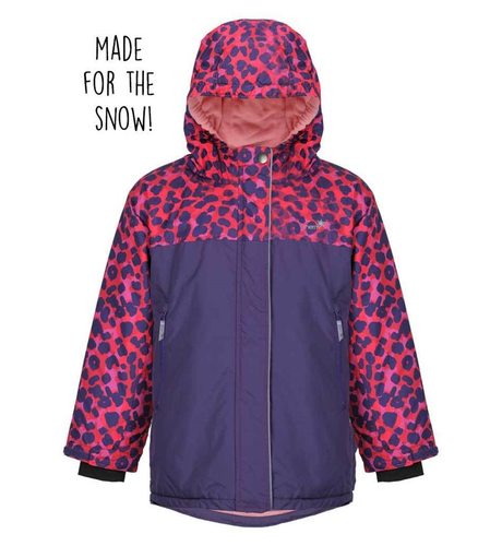 Therm Snow Ski Jacket Purple Leopard