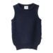 Nature Baby Merino Knit Vest - Navy Chunky Knit