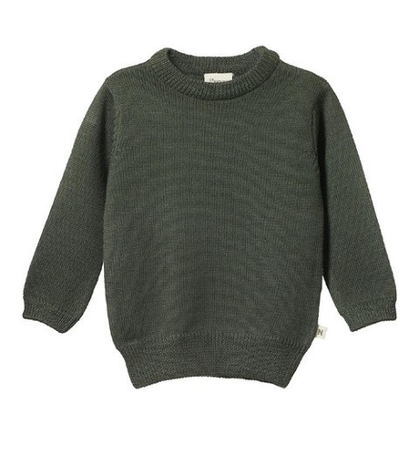Nature Baby Merino Knit Pullover - Thyme