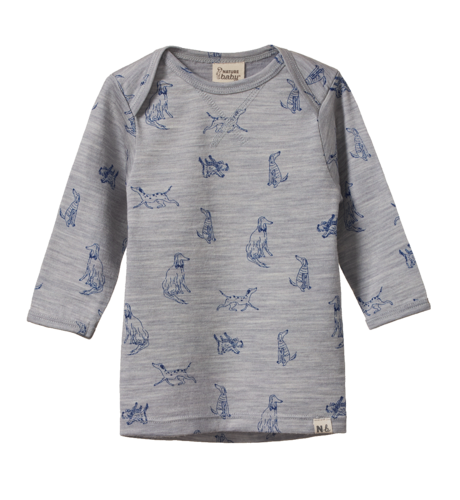 Nature Baby Merino Essential Tee - Best Friend Print Merino