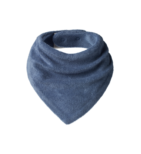 Nature Baby Triangle Bib Terry - Dusky Blue