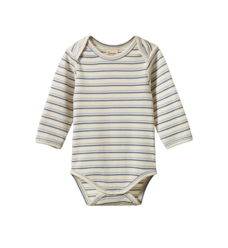 Nature Baby L/S Bodysuit - Horizon Stripe