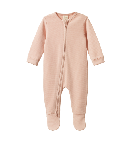 Nature Baby Dreamlands Suit Waffle - Rose Dust