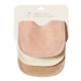 Nature Baby Dribble Bibs 3 Pk - Rose Dust/Natural/Nougat