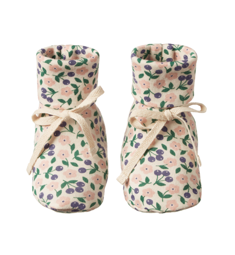 Nature Baby Booties - Briarwood Print