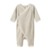 Nature Baby Kimono Stretch & Grow Terry - Nettle Pinstripe