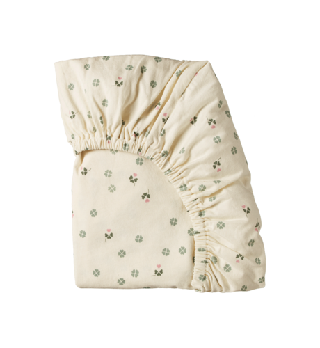 Nature Baby Fitted Bassinet Sheet Jersey - Lucky Print