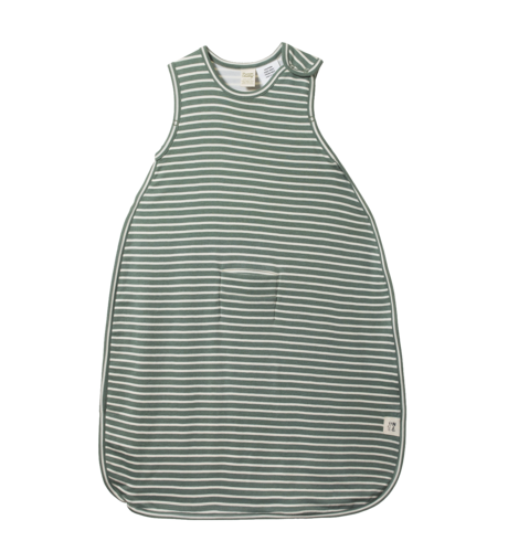 Nature Baby Organic Cotton & Merino Sleeping Bag - Nettle Twin Stripe