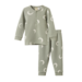 Nature Baby 2Pc L/S Waffle Pyjamas - Crescent Print