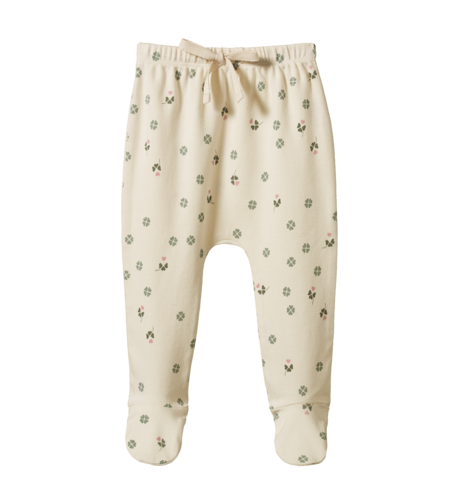 Nature Baby Footed Rompers - Lucky Print