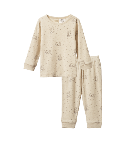 Nature Baby 2Pc L/S Pyjamas - Bramble Burrow Sleep Print