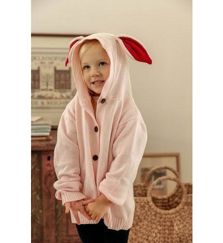 Alex & Ant Bunny Cardigan - Pink